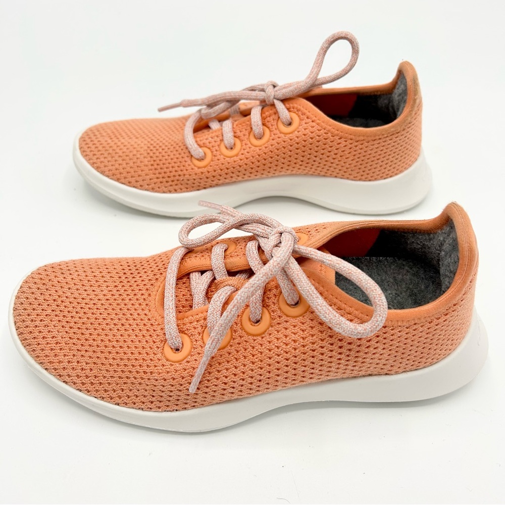 Allbirds Women’s Tree Runners Comfort Running Shoes Sneakers Coral Pink Size 5